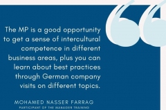 Impressions from the Manager Training Programme with Egypt