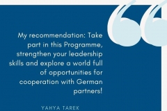 Impressions from the Manager Training Programme with Egypt