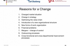 Training on change management