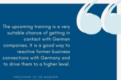 Impressions from the Manager Training Programme with China