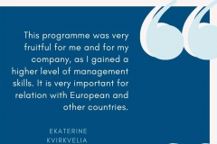 Impressions from the Manager Training Programme with Georgia