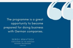 Impressions from the Manager Training Programme with Ukraine