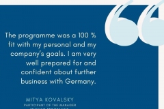 Impressions from the Manager Training Programme with Ukraine