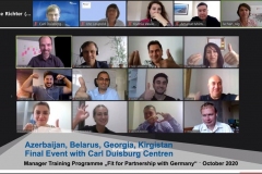 Impressions from the virtual Manager Training Programme