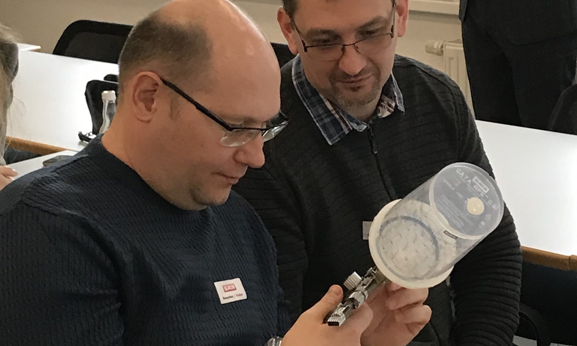 Ukrainian managers visited SATA, a market leader in the painting industry.